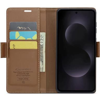 CaseMe mobilfodral 023 Samsung Galaxy S25 Edge - Brun