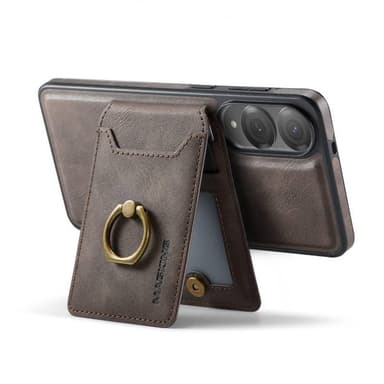 DG-Ming Magking K1 2i1 fodral Samsung Galaxy S25 Edge - Coffee