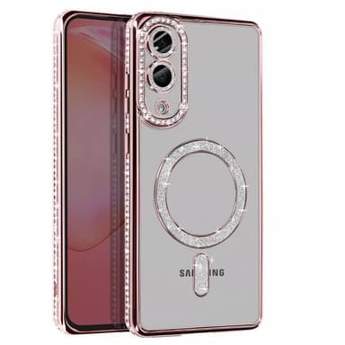 Diamond bling MagSafe skal Samsung Galaxy S25 Edge - Pink
