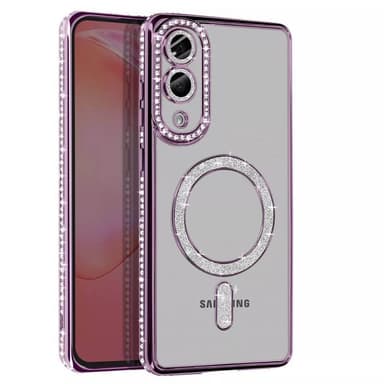 Diamond bling MagSafe skal Samsung Galaxy S25 Edge - Purple