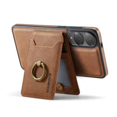 DG-Ming Magking K1 2i1 fodral Samsung Galaxy S25 Edge - Brun
