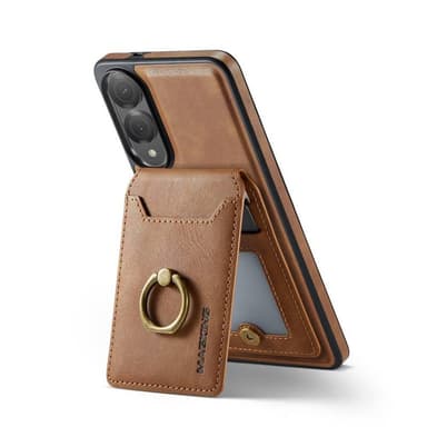 DG-Ming Magking K1 2i1 fodral Samsung Galaxy S25 Edge - Brun