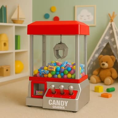 Candy Grabber Slikmaskin – Mini Slush Automat för Godis & Leksaker – Roligt Spel för Barn & Vuxna – Klo Maskin Leksak