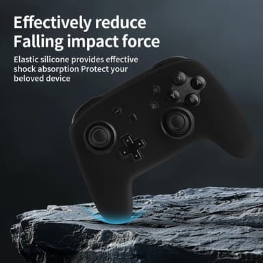 Kompatibel med Nintendo Switch Pro Handkontroll Skal Fodral Silikon - Vit