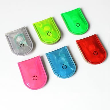 4st LED Ljus Magnetiska Clips Säkerhet Löpning Natt Camping Aktiviteter