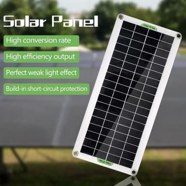 30W Bärbar Solpanel Solar Charge Controller för Camping Bil Båt