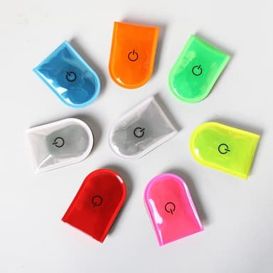 LED Ljus Magnetiskt Clips Säkerhet Löpning Natt Camping Aktiviteter - Blå