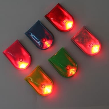 4st LED Ljus Magnetiska Clips Säkerhet Löpning Natt Camping Aktiviteter