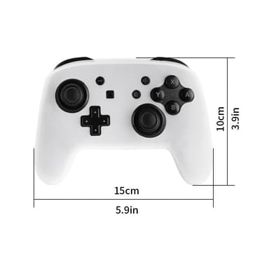 Kompatibel med Nintendo Switch Pro Handkontroll Skal Fodral Silikon - Transparent