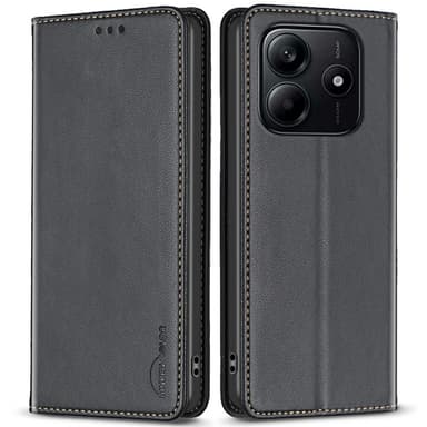 BINFEN Plånboksfodral Xiaomi Redmi Note 14 4G - Svart