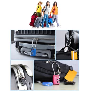 Hänglås Kombinationshänglås bagage TSA - Silver