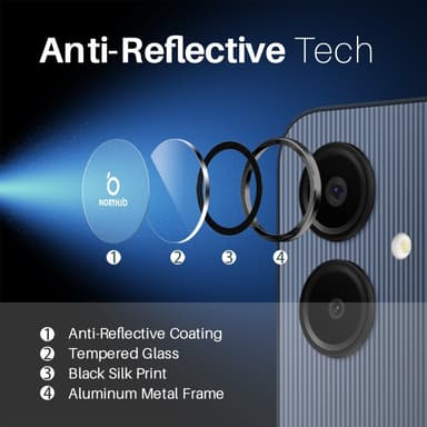 NORTHJO för Samsung Galaxy A06 Härdat Glas Kameralinsskydd