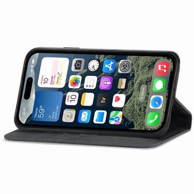 För iPhone 16e fodral med kortfack magnetiskt absorberande telefonfodra