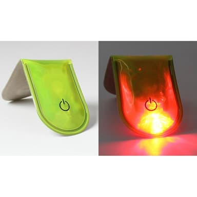 LED Ljus Magnetiskt Clips Säkerhet Löpning Natt Camping Aktiviteter - Fluorescerande
