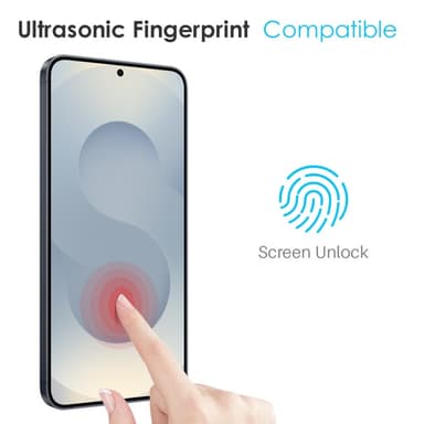 NORTHJO För Samsung Galaxy S25 Edge TPU Skal + Härdat Glas + Lins Skydd
