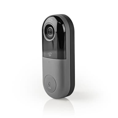 Nedis Smartlife Video Porttelefon | Wi-Fi | Transformator | Full HD 1080p | microSD (ingår inte) / Molnlagring (tillval) | IP54 | Med rörelsesensor | Nattsikt | Grå / Svart