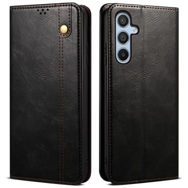 Till Samsung Galaxy S25 Plånboksfodral  - Svart