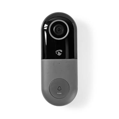 Nedis Smartlife Video Porttelefon | Wi-Fi | Transformator | Full HD 1080p | microSD (ingår inte) / Molnlagring (tillval) | IP54 | Med rörelsesensor | Nattsikt | Grå / Svart