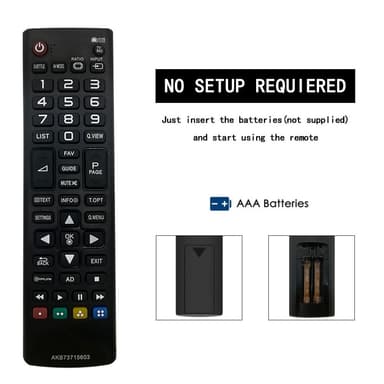 TV fjärrkontroll Ersättning för AKB73715603 För LG TV