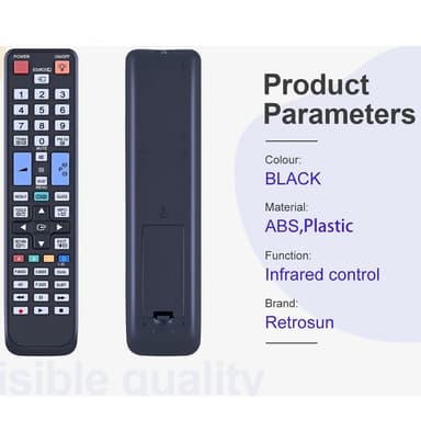 TV fjärrkontroll Ersättning för BN59-01015A För Samsung TV