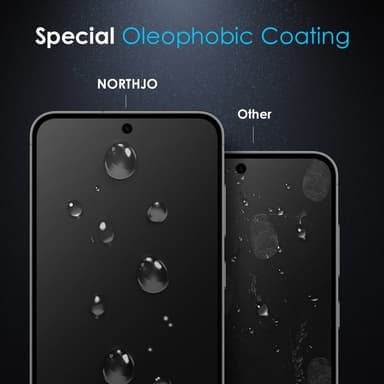 NORTHJO För Samsung Galaxy S25 Anti-Spy Härdat Glas Skärmskydd 2.5D 0.15 mm