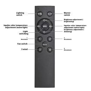 TakFläkt E27 Fläkt Taklampa med Fjärrkontroll APP-kontroll 3 hastigheter Dimbar
