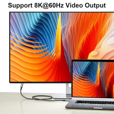 NÖRDIC USB 4 förlängningskabel 2m 40Gbps 100W 8K60Hz