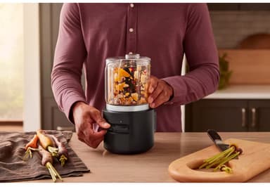 KitchenAid Go sladdlös hackare 5KFCR500BM (svart)