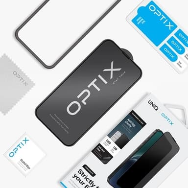 UNIQ iPhone 15/14 Pro Härdat Glas Skärmskydd Optix Privacy