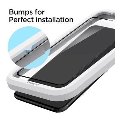 SPIGEN Härdat Glas Skärmskydd Alm Fc iPhone 11 Svart