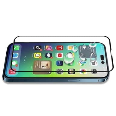 MOCOLO iPhone 14 Pro Max Härdat Glas Skärmskydd Full Glue HD - Svart