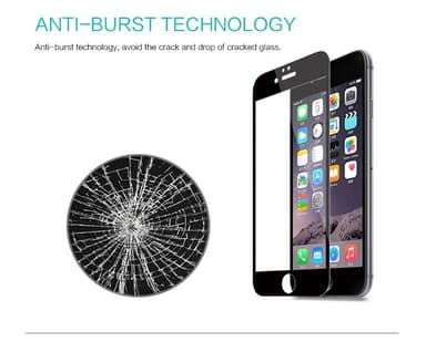 Nillkin Härdat Glas Skärmskydd CP+ till Apple iPhone 6 Plus - Svart