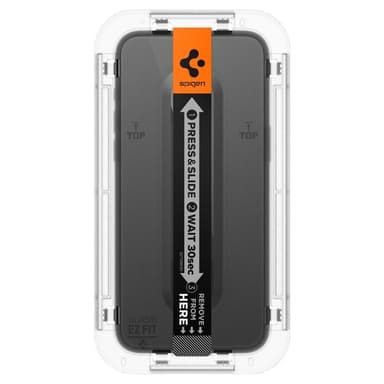 Spigen iPhone 15 Pro Max Härdat Glas Skärmskydd 'EZ' Fit - Svart