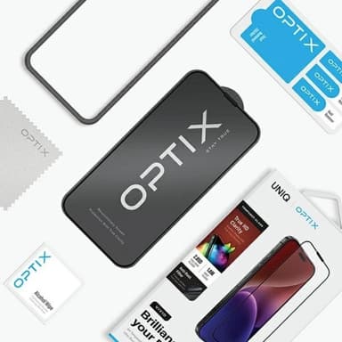 UNIQ iPhone 15 Plus/14 Pro Max Härdat Glas Skärmskydd Optix Vivid