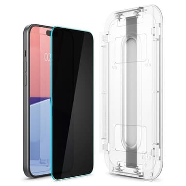 Spigen iPhone 15 Plus/16 Plus Härdat Glas Skärmskydd Privacy