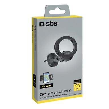 SBS Mobilhållare Ventilationsgaller Med Magsafe - Svart