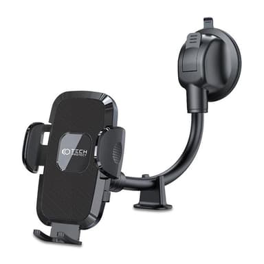 Tech-Protect V3 Long Arm Windshield Och Dashboard Bilhållare - Svart