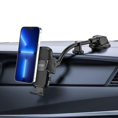 Tech-Protect V3 Long Arm Windshield Och Dashboard Bilhållare - Svart