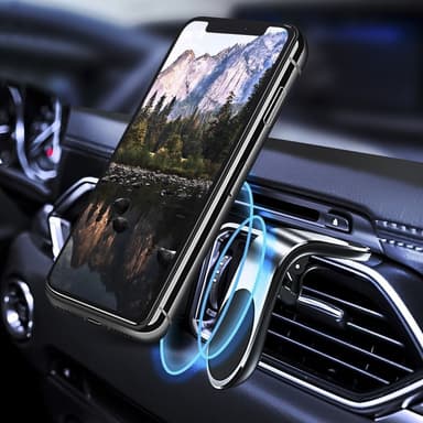 Universell LUFTUTLOPP Mobilhållare silver