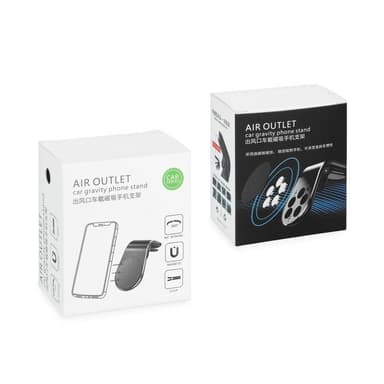 Universell LUFTUTLOPP Mobilhållare silver