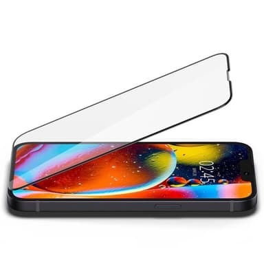 Spigen iPhone 16E Härdat Glas Skärmskydd FC - Svart