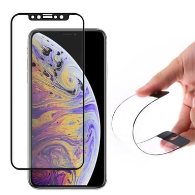 Wozinsky Full Cover Flexi Härdat Glas iPhone 12 mini Svart