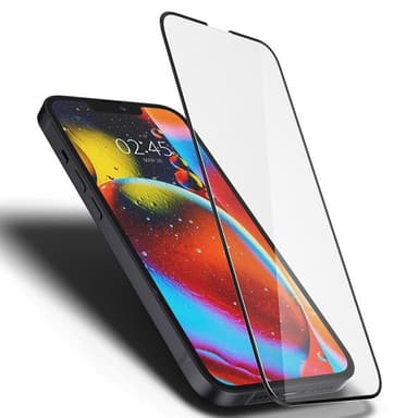 Spigen iPhone 16E Härdat Glas Skärmskydd FC - Svart
