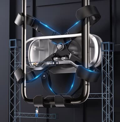 Ugreen Gravity Drive ventilation Bilhållare Svart