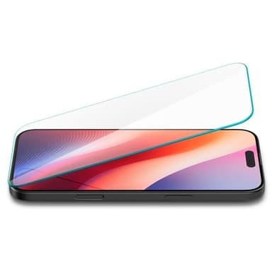Spigen iPhone 16/15 Härdat glas Skärmskydd Glas.Tr Slim - Clear
