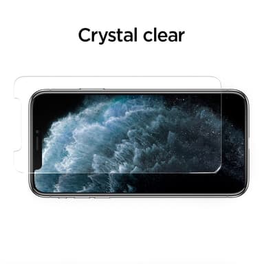 SPIGEN Härdat Glas Skärmskydd Alm.Tr Slim 2-Pack iPhone 11