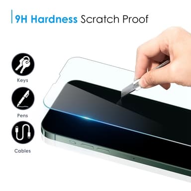 [2-PACK] iPhone 15 Pro Härdat Glas Skärmskydd - Clear