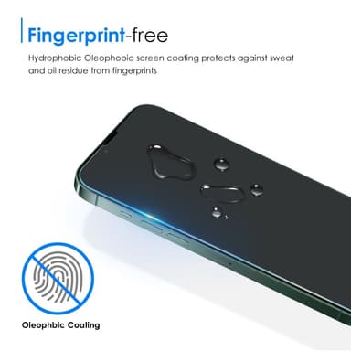 [2-PACK] iPhone 15 Pro Härdat Glas Skärmskydd - Clear