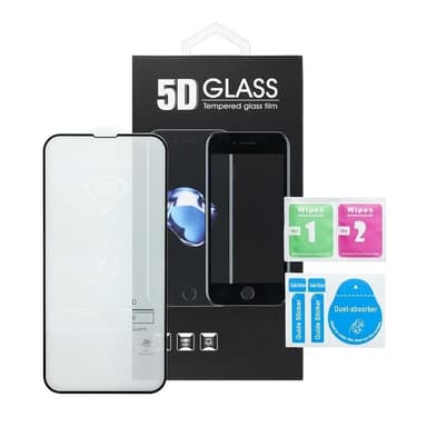 iPhone 16 Pro Max  Härdat Glas Skärmskydd 5D Full Glue Matte - Svart