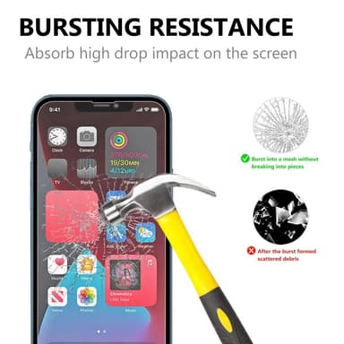 [2-PACK] Härdat Glas Skärmskydd iPhone 13 Pro Max - Clear